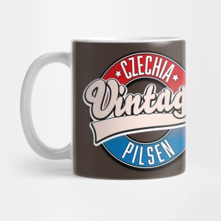 pilsen czechia vintage logo Mug